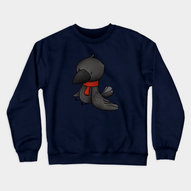 Little Crow Crewneck Sweatshirt by candice-allen-art